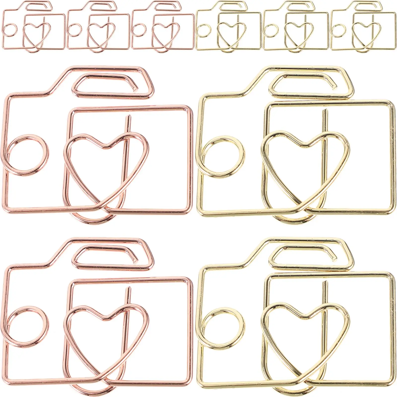 20pcs Creative Paper Clips Mini Shaped Office Supplies Gold Rose Gold Colors Binder Wire Decorative Craft Use
20pcs Creative Paper Clips Mini Shaped Office Supplies Gold Rose Gold Colors Binder Wire Decorative Craft Use