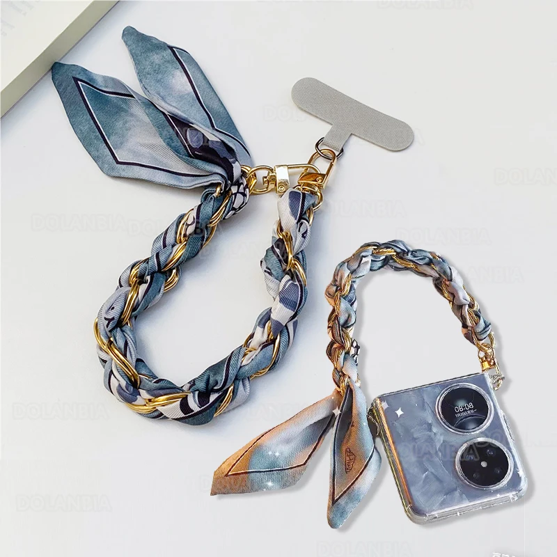 Cellphone Lanyard Short Section Fashion Style Hundred Silk Scarf Phone Handheld Chain Handmade Mobile Phone Pendant Charm
Cellphone Lanyard Short Section Fashion Style Hundred Silk Scarf Phone Handheld Chain Handmade Mobile Phone Pendant Charm