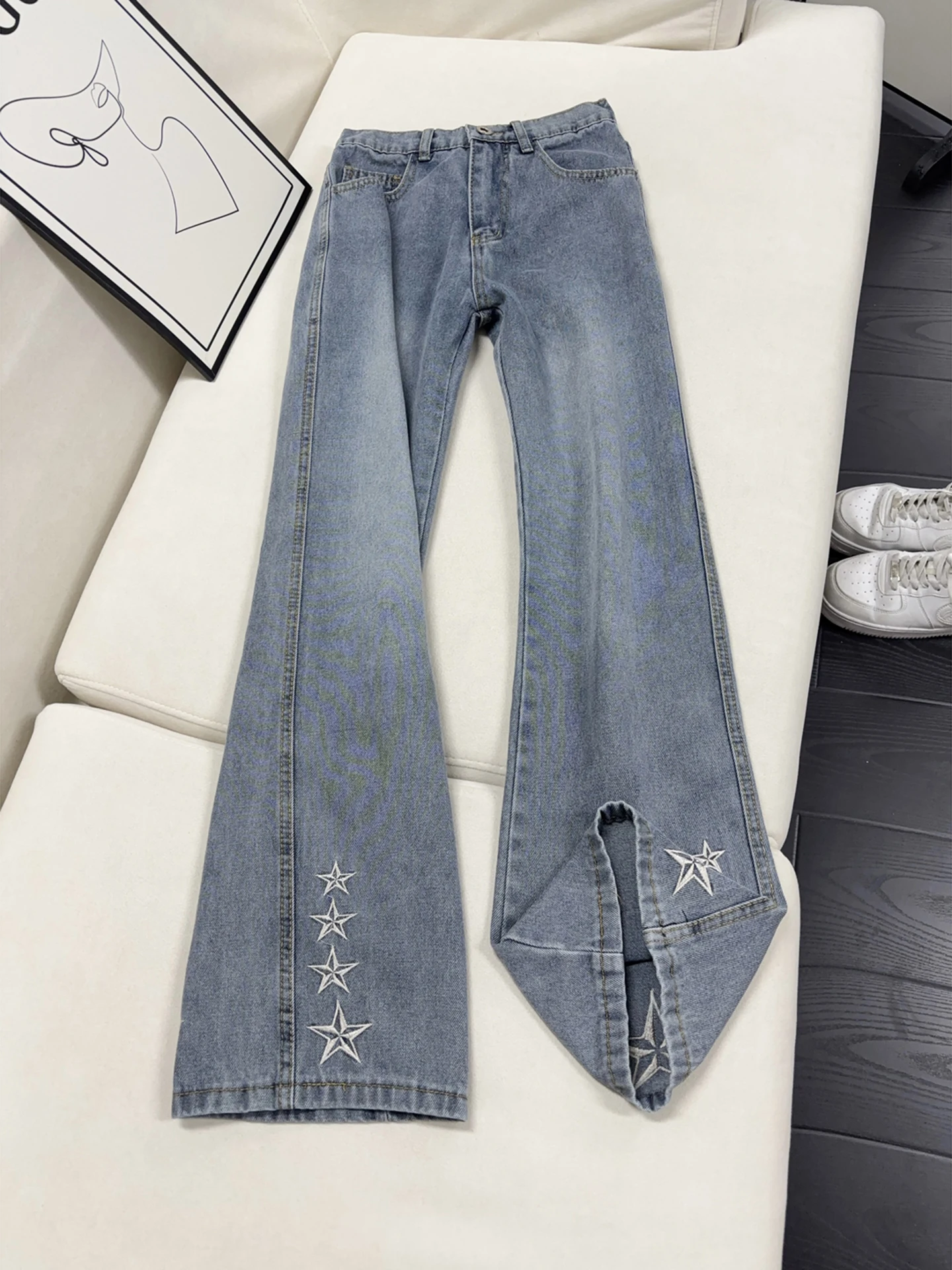 Blue Star Embroidery Flared Jeans Men's Autumn Winter American Cleanfit Fleece Straight Leg Slimming Jeans Cotton Polyester B...
Blue Star Embroidery Flared Jeans Men's Autumn Winter American Cleanfit Fleece Straight Leg Slimming Jeans Cotton Polyester B...