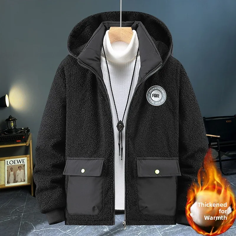 Утепленная мужская куртка в американском стиле из хлопка с подкладкой из овечьего вельвета, теплая верхняя одежда, модный топ из полиэфирного волокна, стандартная длина
Утепленная мужская куртка в американском стиле из хлопка с подкладкой из овечьего вельвета, теплая верхняя одежда, модный топ из полиэфирного волокна, стандартная длина