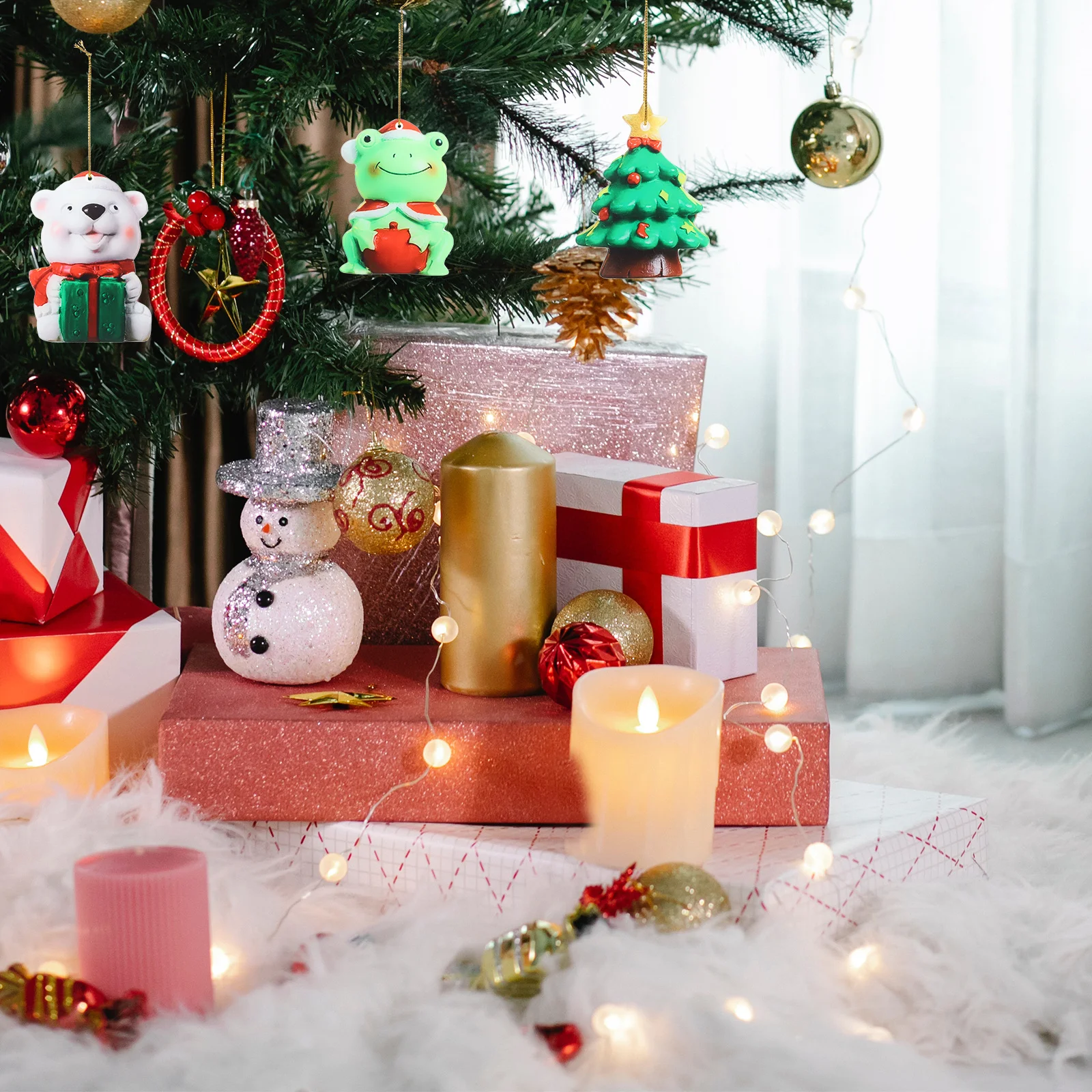 10Pcs Christmas Tree Hanging Decorations Unique Acrylic Xmas Pendants for Holiday Party Home Window Porch Decoration
10Pcs Christmas Tree Hanging Decorations Unique Acrylic Xmas Pendants for Holiday Party Home Window Porch Decoration