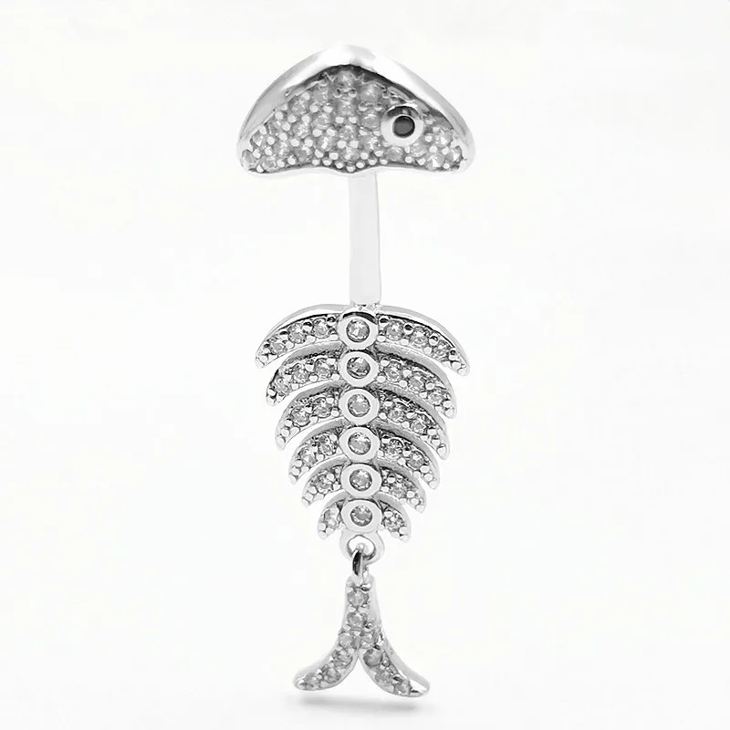 S925 Silver Fish CZ Belly Ring - European Baddie Piercing Jewelry - Cross-border Factory Wholesale
S925 Silver Fish CZ Belly Ring - European Baddie Piercing Jewelry - Cross-border Factory Wholesale