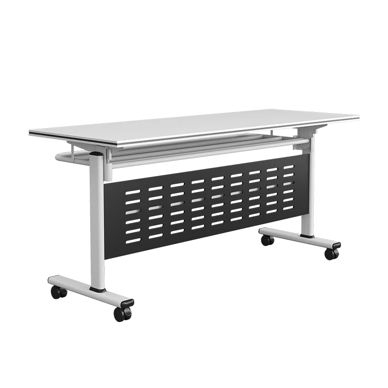 Movable splicing strip table with wheels multi-functional desk training class table and chair combination
Movable splicing strip table with wheels multi-functional desk training class table and chair combination