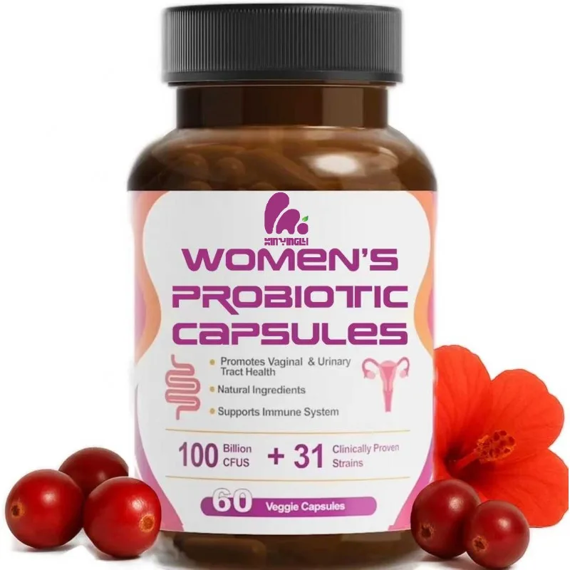 Women's probiotic 100 billion CFU capsules containing prebiotics, digestive enzymes, cranberries, and D-mannose -60 capsules
Women's probiotic 100 billion CFU capsules containing prebiotics, digestive enzymes, cranberries, and D-mannose -60 capsules