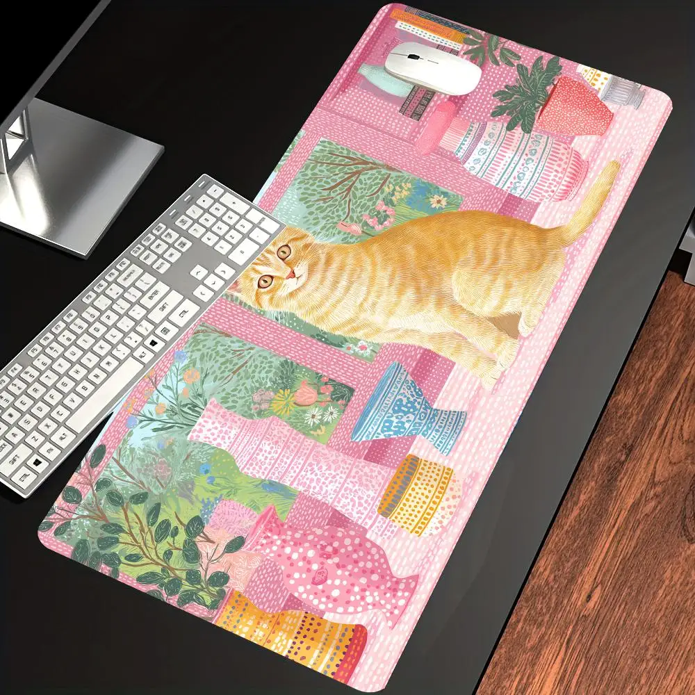 HYBXAXC Orange Tabby Cat in Pink Room Art Mouse Pad Non-Slip Rubber Desk Mat for Office
HYBXAXC Orange Tabby Cat in Pink Room Art Mouse Pad Non-Slip Rubber Desk Mat for Office