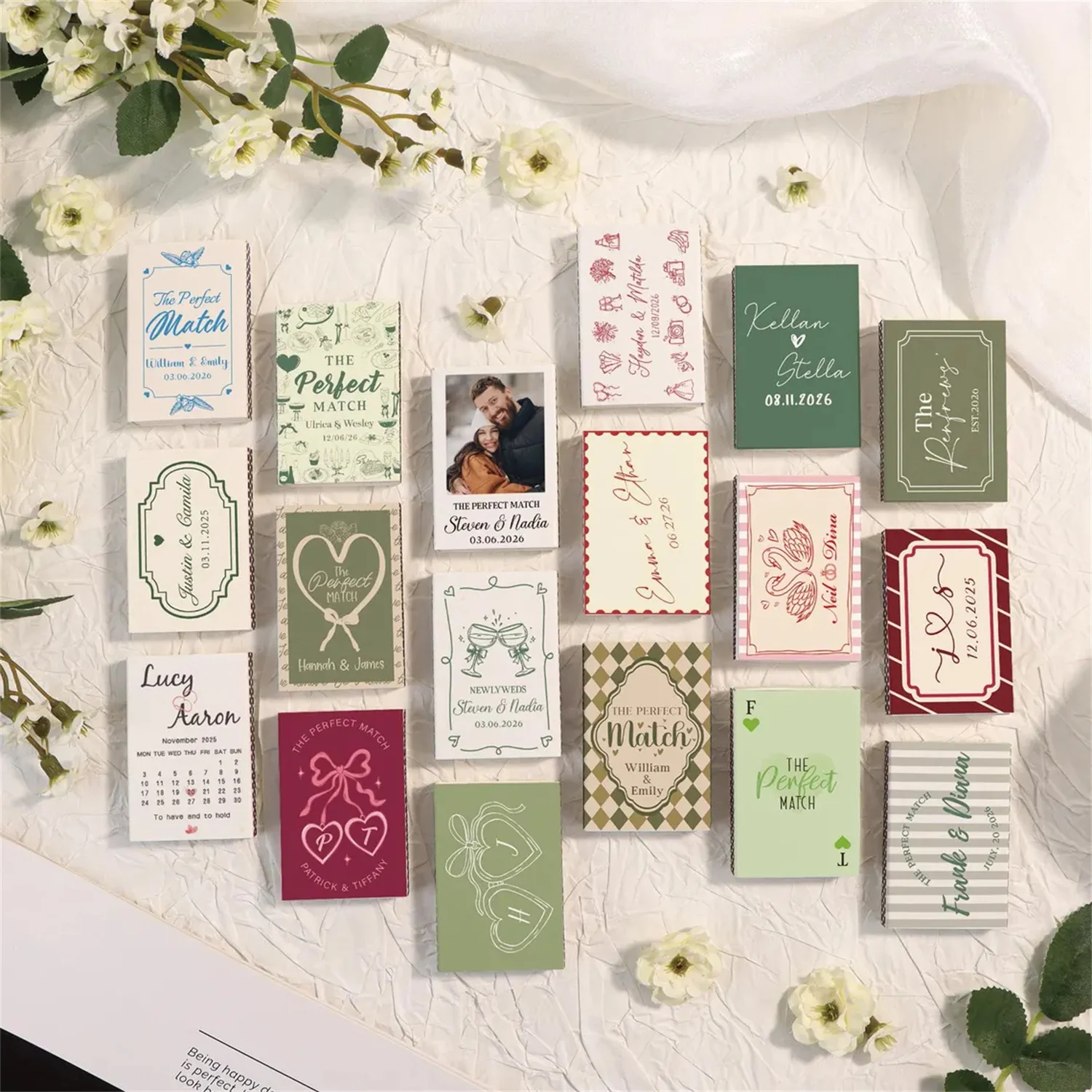 Personalized Matchboxes for Wedding, Custom Bulk Match Favors with Your Design, Bridal Shower & Bachelorette, Perfect Match Mono
Personalized Matchboxes for Wedding, Custom Bulk Match Favors with Your Design, Bridal Shower & Bachelorette, Perfect Match Mono