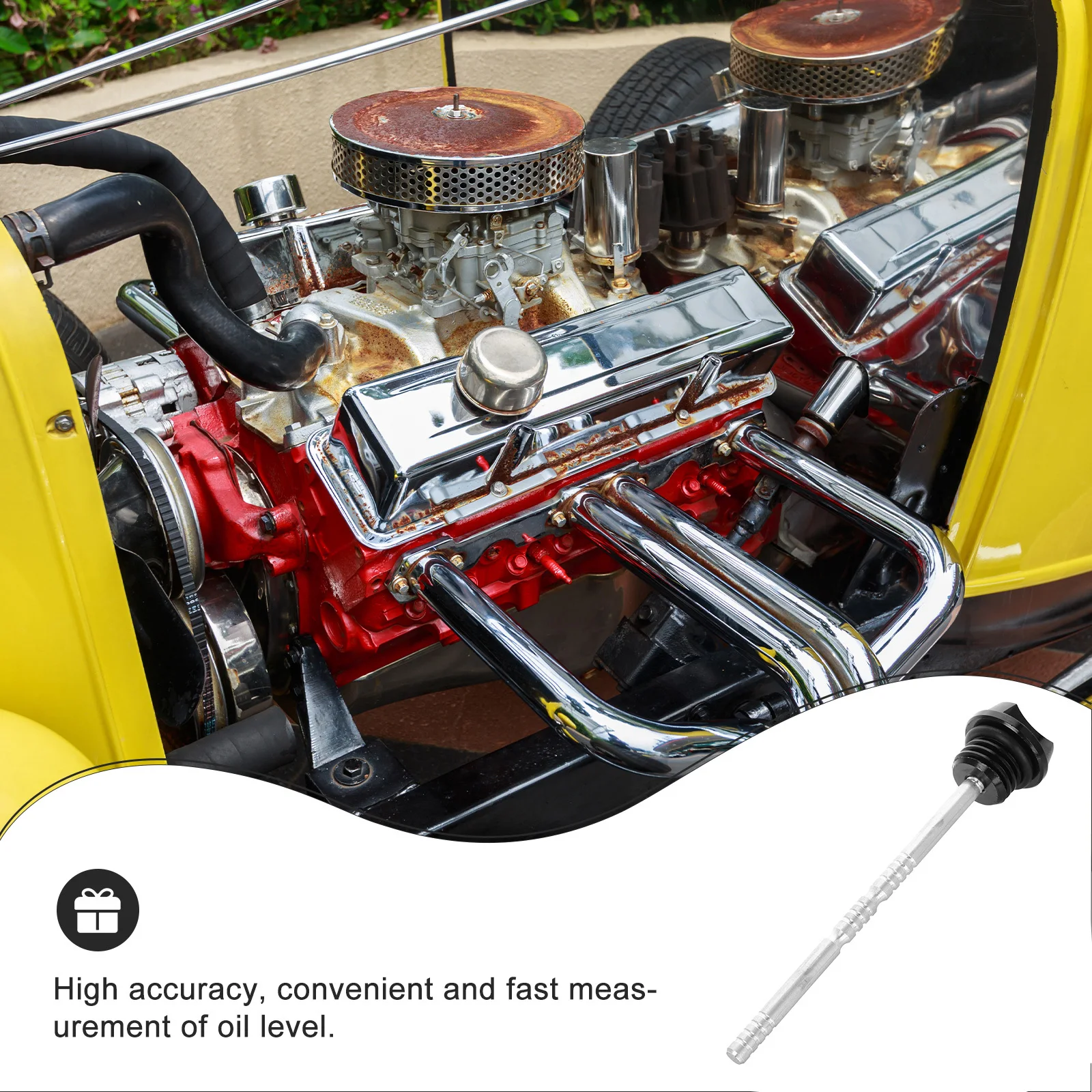 Motorcycle Engine Oil Dipstick Replacement Universal Metal for Oil Level Checking Accurate Display Durable Fit Multiple Models 
Motorcycle Engine Oil Dipstick Replacement Universal Metal for Oil Level Checking Accurate Display Durable Fit Multiple Models