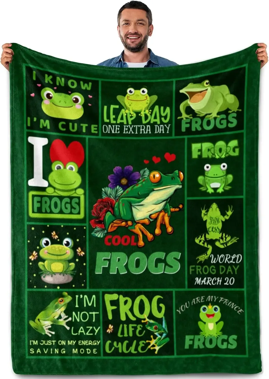 Frog Blanket Gift, Cute Decoration for Kids, Turtle, Dinosaur, Dolphin, Shark, Soft Plush Lightweight Cozy Throw Blanket
Frog Blanket Gift, Cute Decoration for Kids, Turtle, Dinosaur, Dolphin, Shark, Soft Plush Lightweight Cozy Throw Blanket