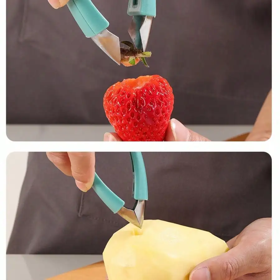 3-In-1 Strawberry Stem Remover & Apple Corer, Multi-Functional Fruit Tool For Hulling, Coring And Pitting, Easy To Clean And Dishwasher Friendly, Ideal For Kitchen And Daily Fruit Preparation
3-In-1 Strawberry Stem Remover & Apple Corer, Multi-Functional Fruit Tool For Hulling, Coring And Pitting, Easy To Clean And Dishwasher Friendly, Ideal For Kitchen And Daily Fruit Preparation