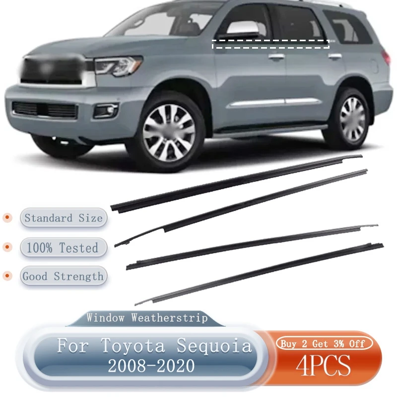 4 шт., уплотнительная лента для оконного стекла двери автомобиля для Toyota Sequoia 2008-2020
4 шт., уплотнительная лента для оконного стекла двери автомобиля для Toyota Sequoia 2008-2020
