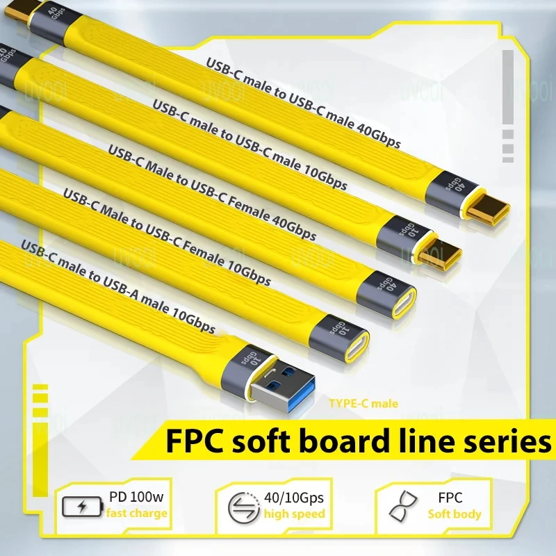 USB 4 Data Cable 40Gbps USB C to Type C Short Cable 10Gbps PD 100W 8K 60Hz for iPhone 15 Pro Max Thunderbolt 3/4 SSD Power Bank 
USB 4 Data Cable 40Gbps USB C to Type C Short Cable 10Gbps PD 100W 8K 60Hz for iPhone 15 Pro Max Thunderbolt 3/4 SSD Power Bank