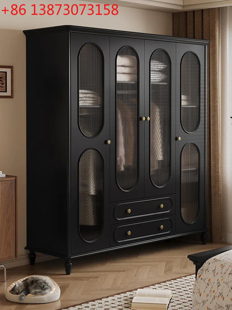 Французский ретро-шкаф из массива дерева, черный, для спальни, четырехдверный, большой, для небольшой квартиры, простой, для хранения вещей
Французский ретро-шкаф из массива дерева, черный, для спальни, четырехдверный, большой, для небольшой квартиры, простой, для хранения вещей