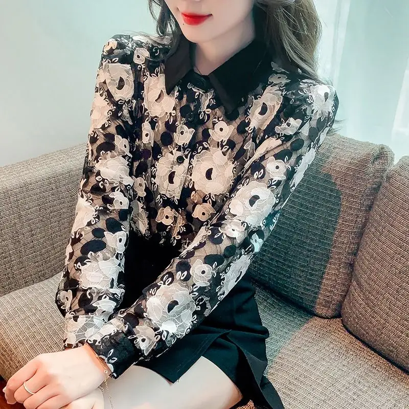 Women's Spring Autumn New Fashion Elegant Polo Collar Long Sleeve Printed Shirt Casual Versatile Westernized Comfortable Tops
Women's Spring Autumn New Fashion Elegant Polo Collar Long Sleeve Printed Shirt Casual Versatile Westernized Comfortable Tops