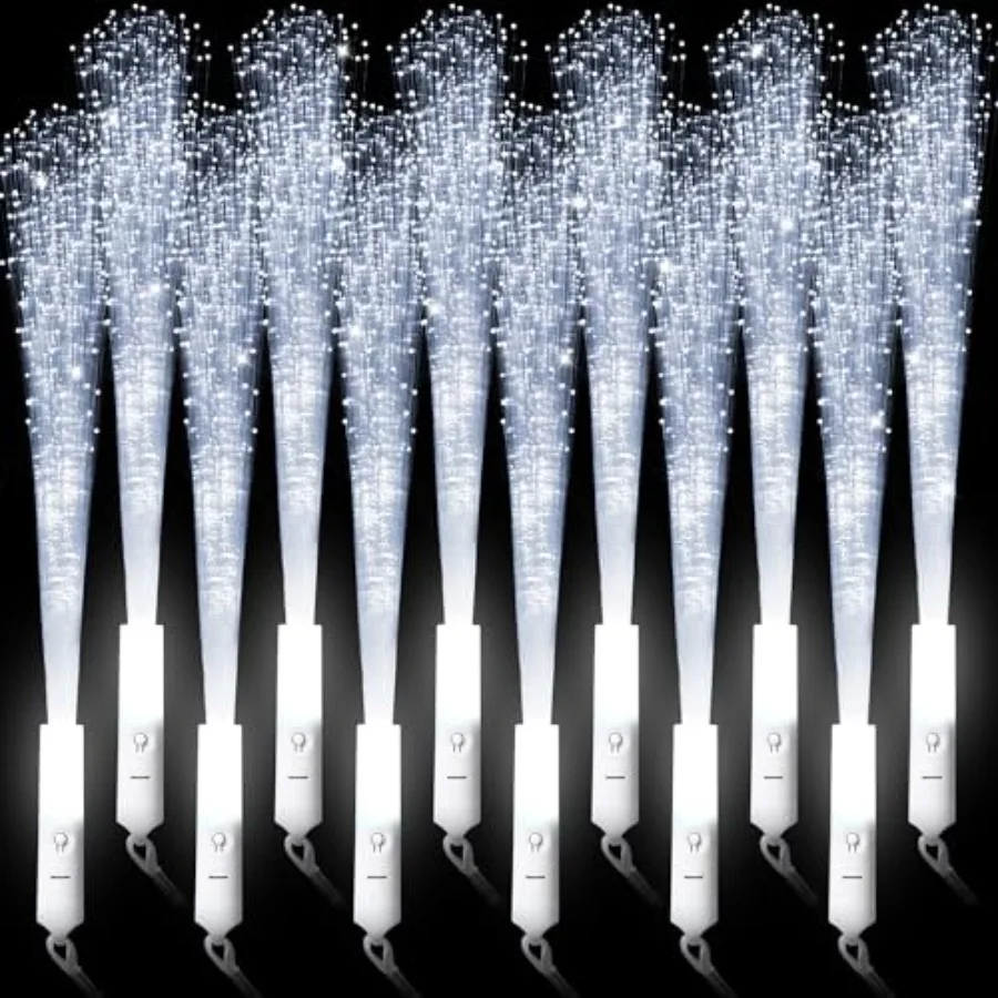 64 Pcs Fiber Optic Wands White Glow Sticks LED Wedding Wand Light up Party Favor Sticks Flashing Wands with 3 Light Modes for n
64 Pcs Fiber Optic Wands White Glow Sticks LED Wedding Wand Light up Party Favor Sticks Flashing Wands with 3 Light Modes for n