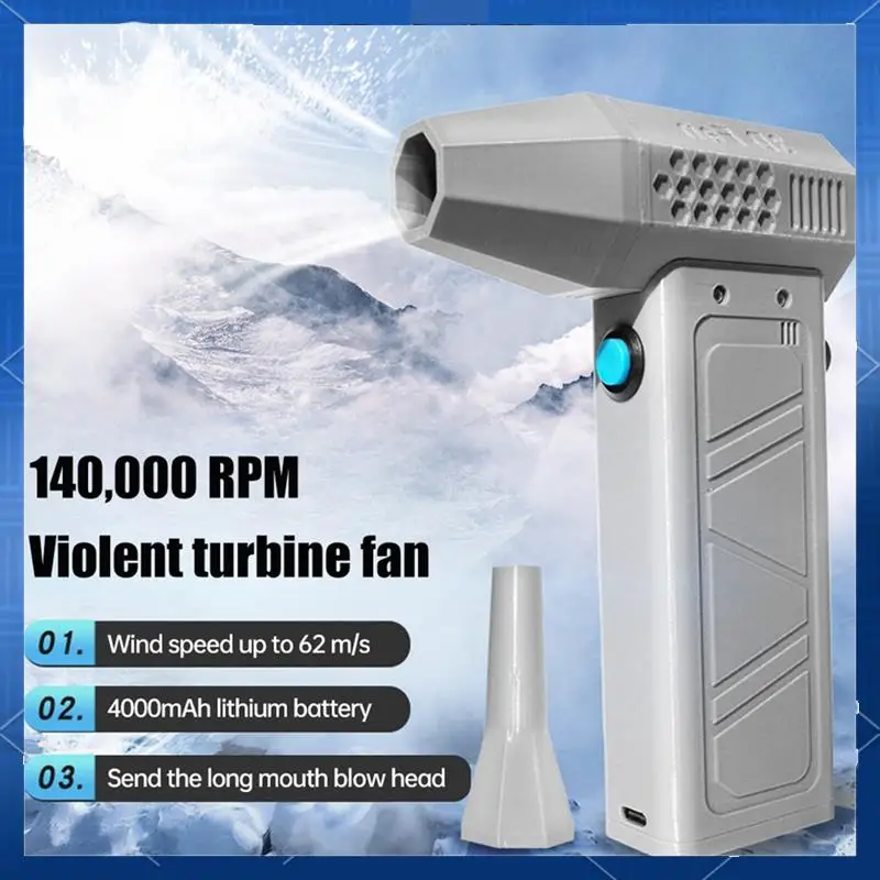 Air Blower 140000RPM Turbo Jet Fan Power Display Powerful Computer Dust Blowing Cleaning Tools Portable Blower Black
Air Blower 140000RPM Turbo Jet Fan Power Display Powerful Computer Dust Blowing Cleaning Tools Portable Blower Black