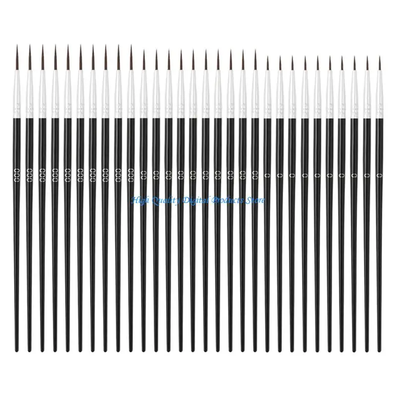 U2JE Pack of 30 Multi Color Painting Brushes Plastic Handle for Detail and Gift Use
U2JE Pack of 30 Multi Color Painting Brushes Plastic Handle for Detail and Gift Use