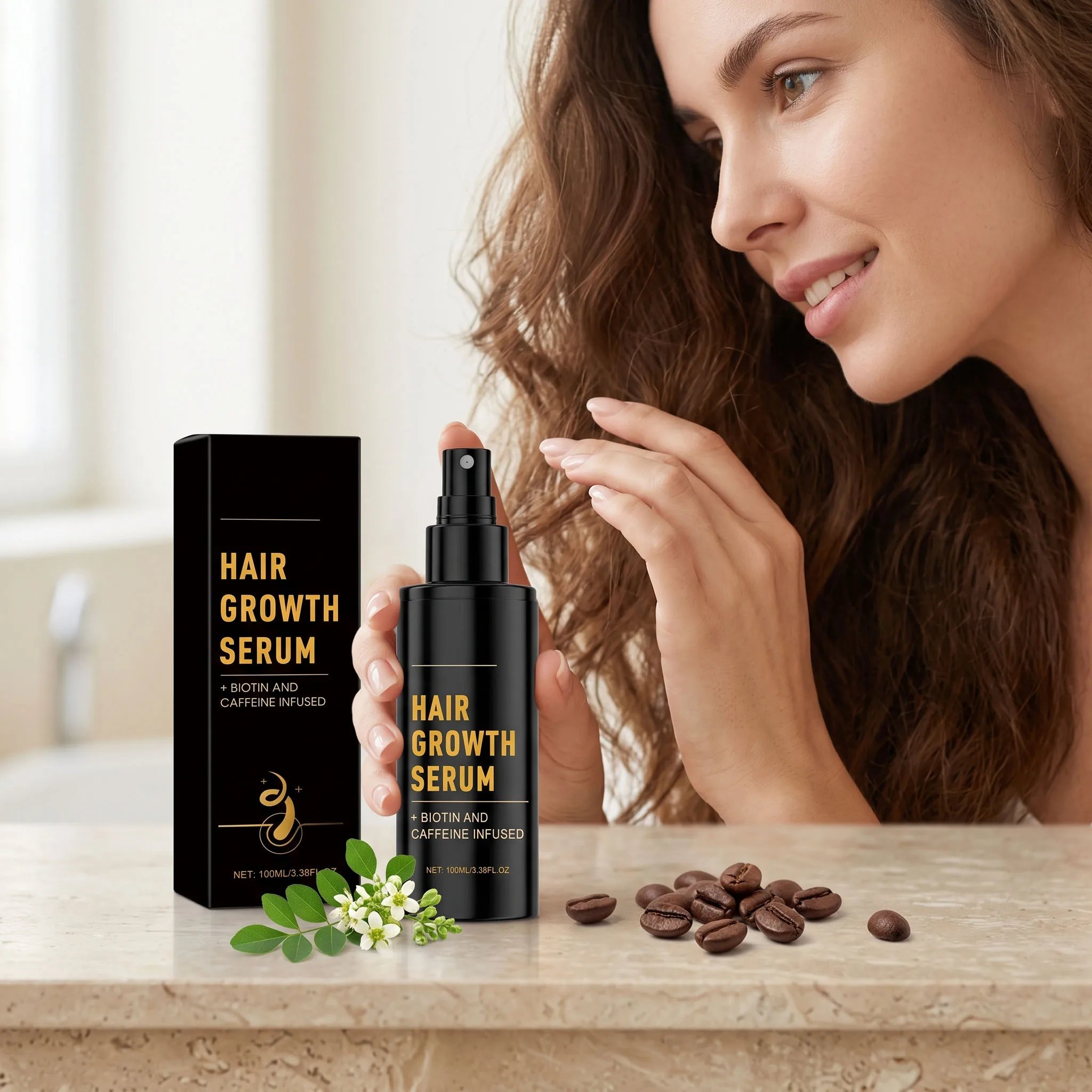 Hair Growth Serum Prevents Hair Loss Promotes Growth Improve Thin Dry Breakage Hairs Repair Frizz Moisturizing Fluffy Hair Spray
Hair Growth Serum Prevents Hair Loss Promotes Growth Improve Thin Dry Breakage Hairs Repair Frizz Moisturizing Fluffy Hair Spray