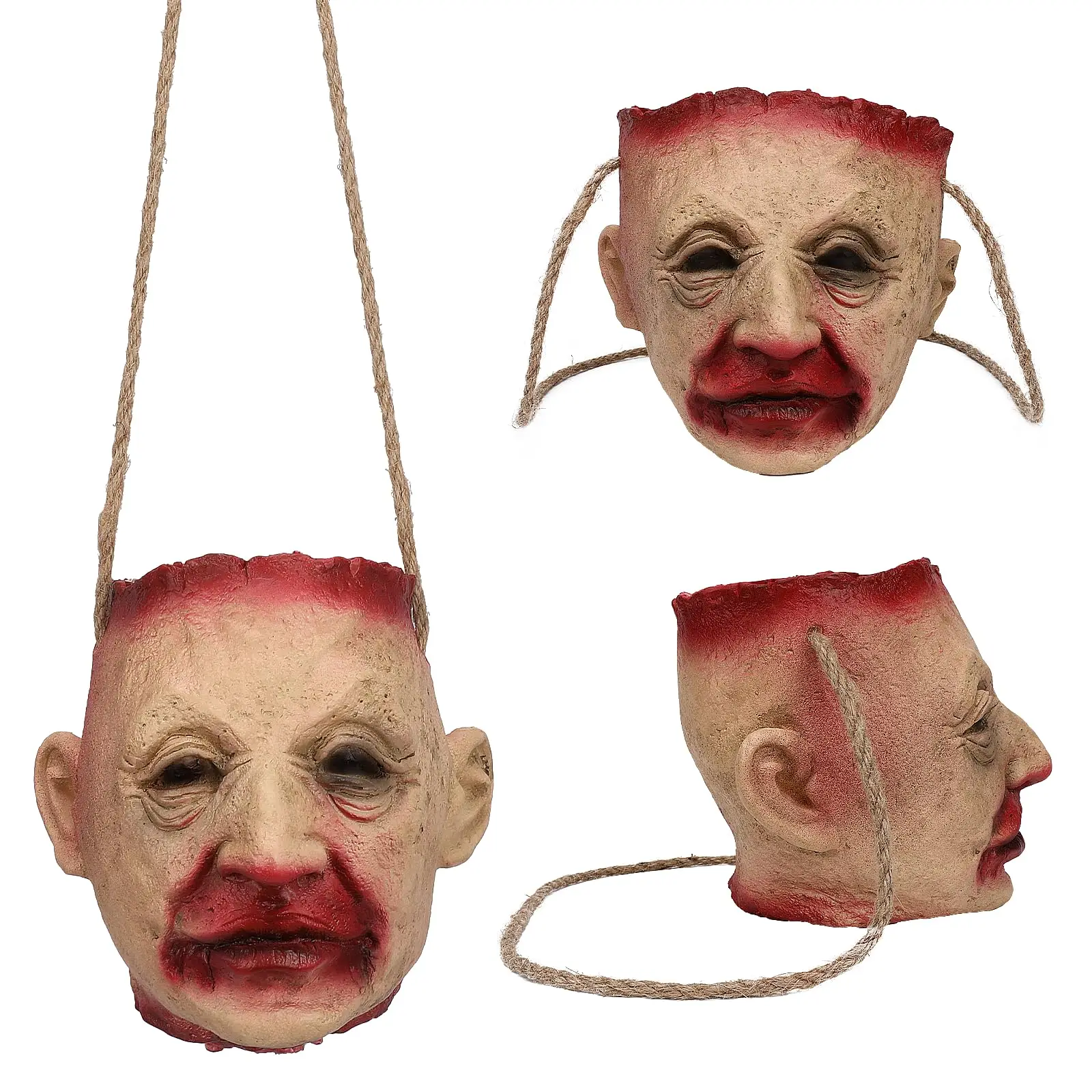 Halloween Scary Head Candy Bag Trick or Treat Bags Bucket Latex Crossbody Candy Bags Horror Cosplay Props For Bloody 
Halloween Scary Head Candy Bag Trick or Treat Bags Bucket Latex Crossbody Candy Bags Horror Cosplay Props For Bloody
