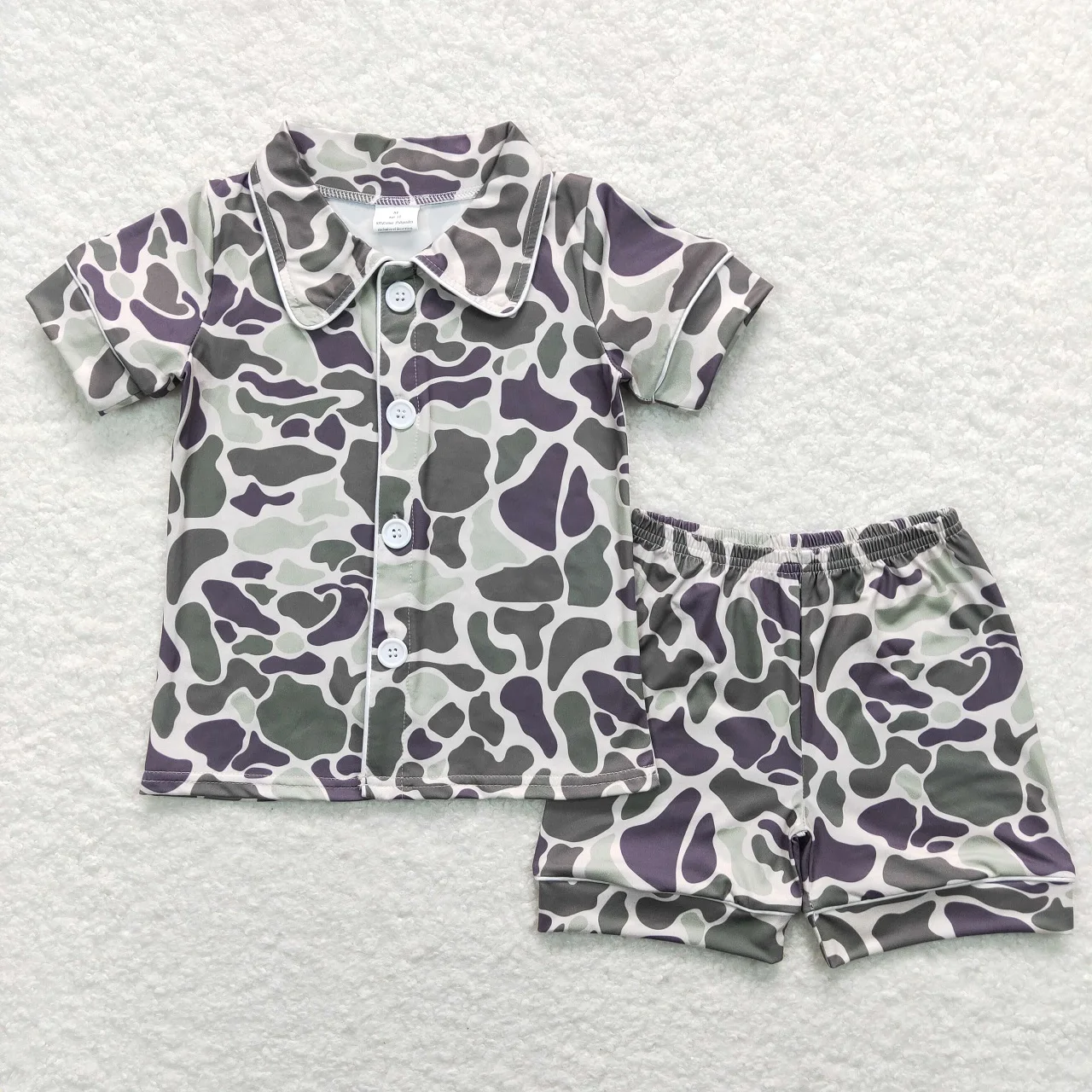 Wholesale Baby Boy Short Sleeves Cardigan Button Up Sleepwear Set Shorts Infant Pajamas Outfit Summer Children Camo Nightclothes
Wholesale Baby Boy Short Sleeves Cardigan Button Up Sleepwear Set Shorts Infant Pajamas Outfit Summer Children Camo Nightclothes