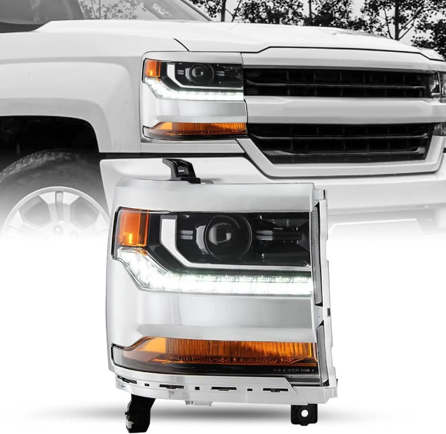 Замена HID/ксеноновых фар в сборе для Chevy Silverado 1500/2019 Chevy Silverado 1500 LD 2016-2018 светодиодные дневные ходовые огни
Замена HID/ксеноновых фар в сборе для Chevy Silverado 1500/2019 Chevy Silverado 1500 LD 2016-2018 светодиодные дневные ходовые огни