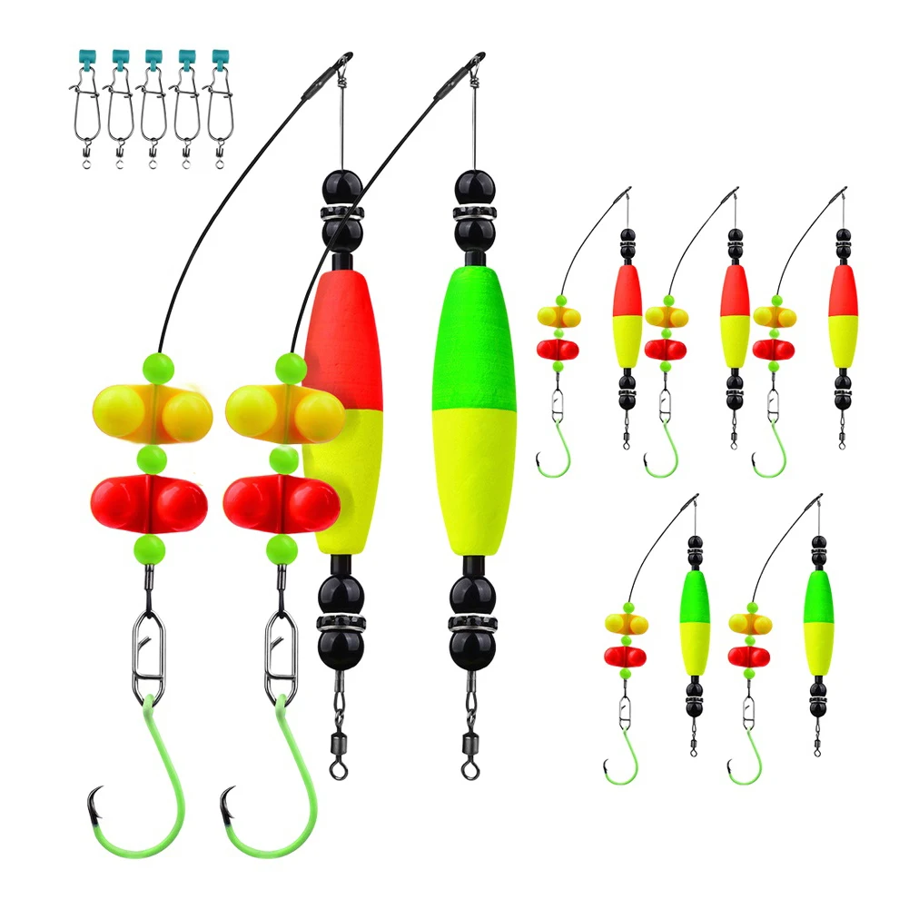 5pcs Artificial Catfish Rigs Specializing In European-style Catfish Rigs Floats With Bells Fishing Tackle Set Red Green Yellow
5pcs Artificial Catfish Rigs Specializing In European-style Catfish Rigs Floats With Bells Fishing Tackle Set Red Green Yellow