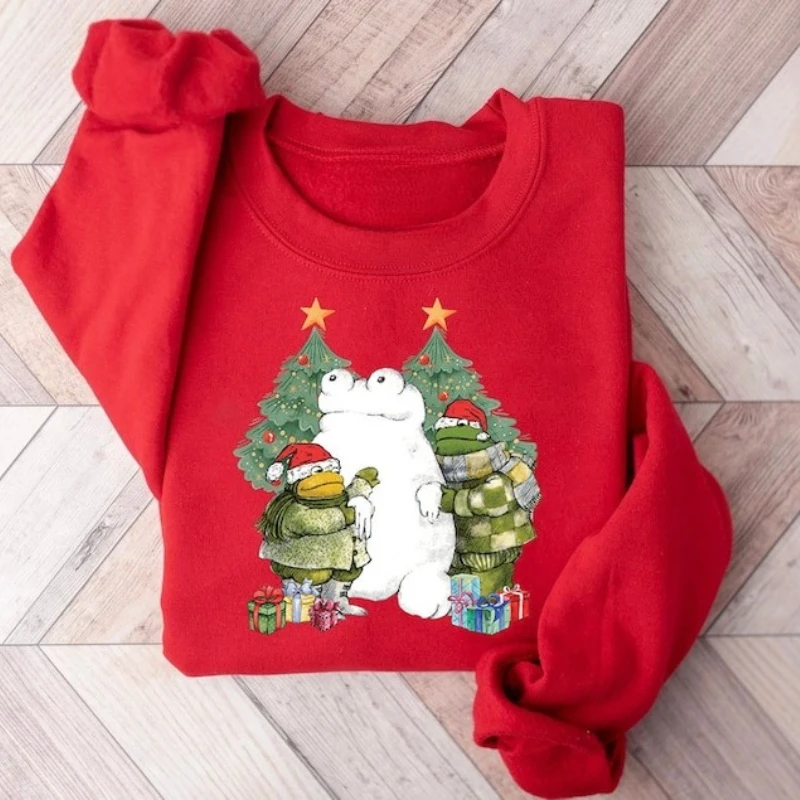 Lovely Frog and Toad Funny Christmas Book Character Gift Retro Adult Autumn and Winter Sweatshirt Long Sleeve Thermal Hoodie
Lovely Frog and Toad Funny Christmas Book Character Gift Retro Adult Autumn and Winter Sweatshirt Long Sleeve Thermal Hoodie