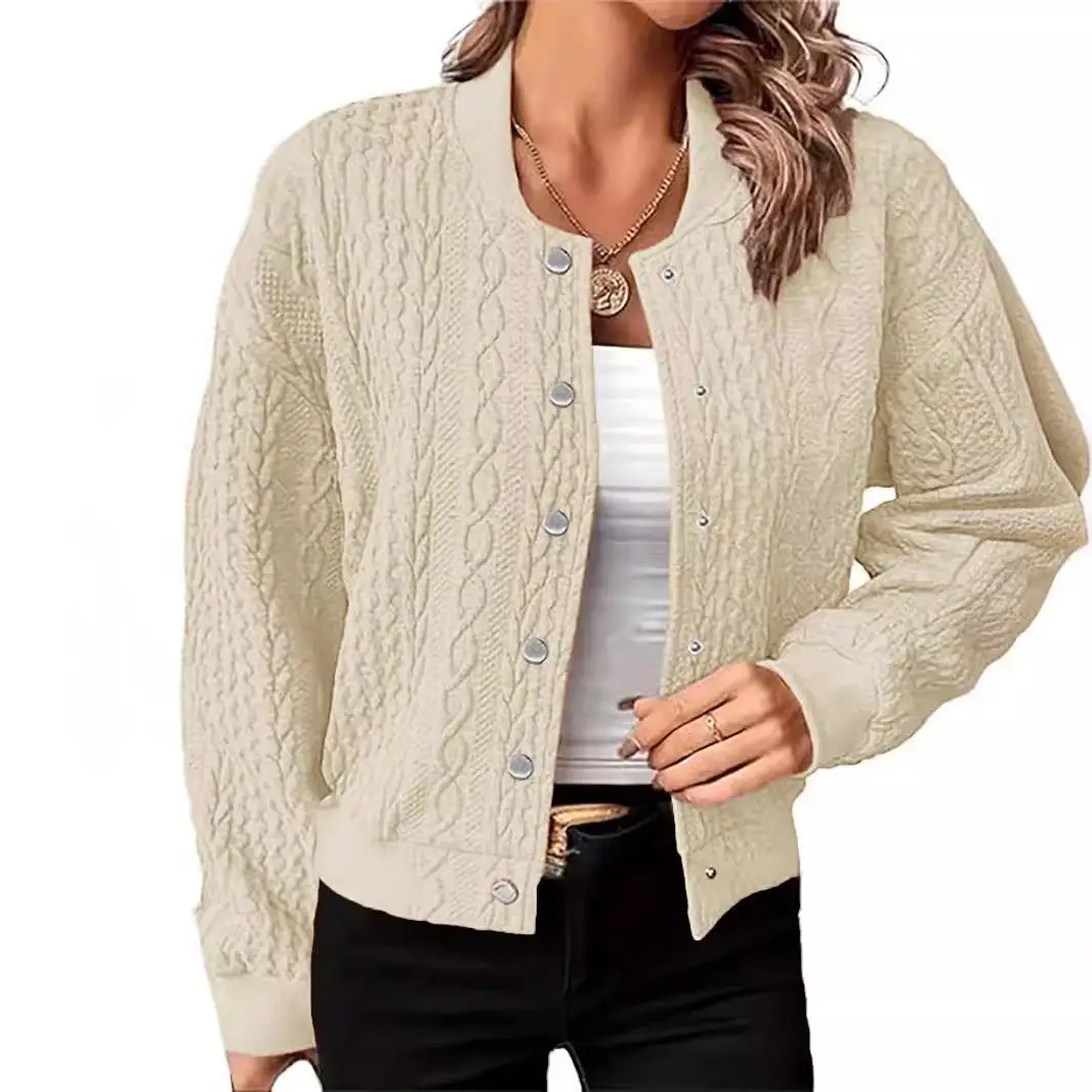 Women's Knitted Stand up Collar Top Baseball Style Regular Thickness Pure Color Inner Wear Spring Season Casual Woolen Sweater
Women's Knitted Stand up Collar Top Baseball Style Regular Thickness Pure Color Inner Wear Spring Season Casual Woolen Sweater