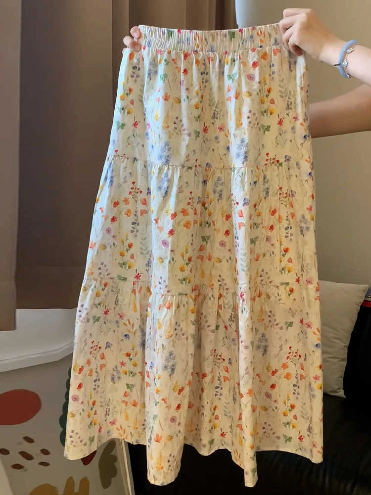 Floral A-Line Midi Skirt Women's Autumn 2025 New Sle Pear ape Body Covering Hip Concealing Commute Friendly Ci Wear
Floral A-Line Midi Skirt Women's Autumn 2025 New Sle Pear ape Body Covering Hip Concealing Commute Friendly Ci Wear