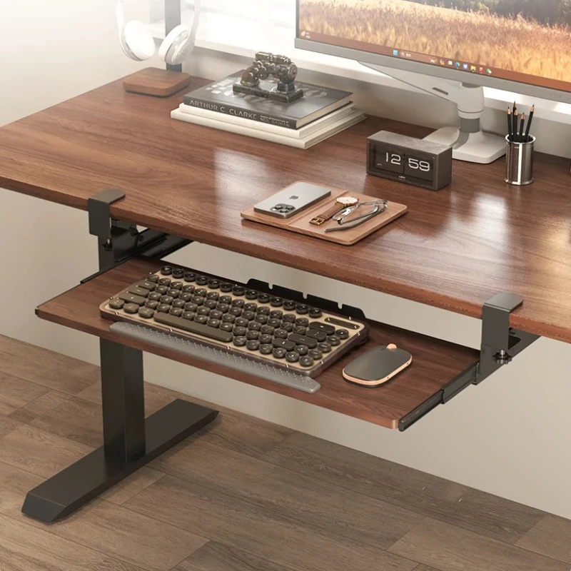 No-Drill Ergonomic Keyboard Stand Adjustable Slide Rail for Standing Desk Under Desk Mouse Drawer Tool-Free Installation
No-Drill Ergonomic Keyboard Stand Adjustable Slide Rail for Standing Desk Under Desk Mouse Drawer Tool-Free Installation