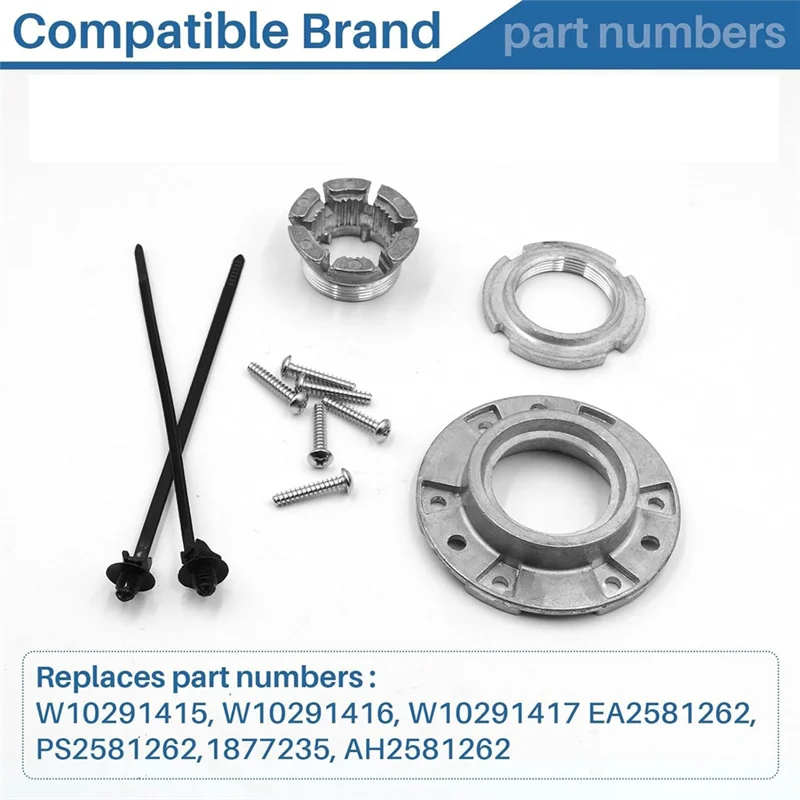 W10324651 Washer Basket Drive Hub Kit W10291416, W10291417, PS2581262 Silver Metal For Quiet, Leak-Free Performance
W10324651 Washer Basket Drive Hub Kit W10291416, W10291417, PS2581262 Silver Metal For Quiet, Leak-Free Performance