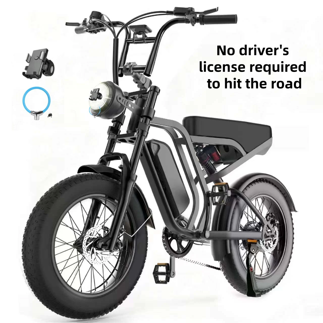 Adult Electric Bicycle, 749W Motor, 48V 15Ah Battery, 20x4-inch Thick Tires, Top Speed Up to 27.9 Mph, Range Up to 37 Miles, All
Adult Electric Bicycle, 749W Motor, 48V 15Ah Battery, 20x4-inch Thick Tires, Top Speed Up to 27.9 Mph, Range Up to 37 Miles, All