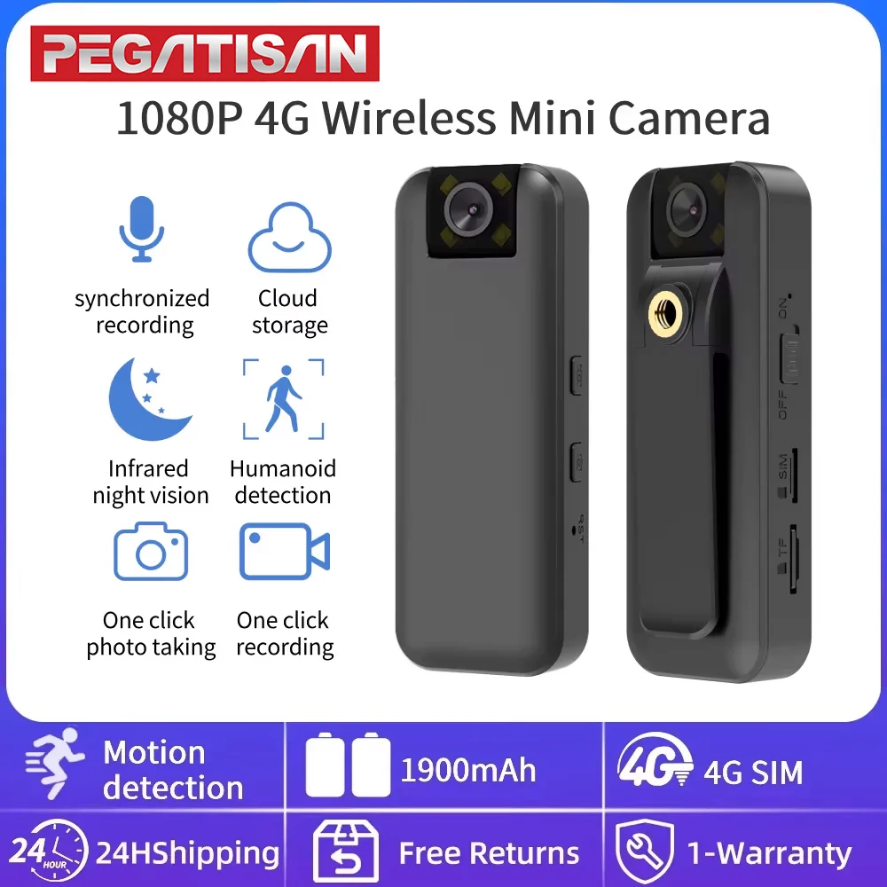 2MP 4G Mini Wireless Camera High Definition Phone Remote Video Recorder Worn Police Small Body Cam Night Vision DV Camcorder
2MP 4G Mini Wireless Camera High Definition Phone Remote Video Recorder Worn Police Small Body Cam Night Vision DV Camcorder