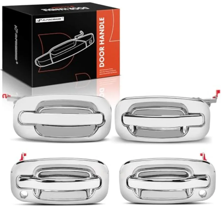 4Pcs Exterior Door Handles - Compatible with Chevy Silverado 1500 2500 3500, Tahoe, Suburban, Avalanche and GMC Sierra, Yukon a
4Pcs Exterior Door Handles - Compatible with Chevy Silverado 1500 2500 3500, Tahoe, Suburban, Avalanche and GMC Sierra, Yukon a