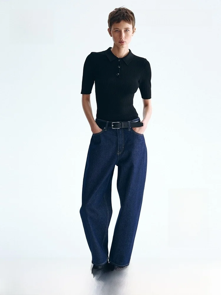 H&M Women's Slim Fit Breathable Mesh Knitted Shirt Summer New Arrival Casual Style Knitted Top Nylon Viscose Blend
H&M Women's Slim Fit Breathable Mesh Knitted Shirt Summer New Arrival Casual Style Knitted Top Nylon Viscose Blend