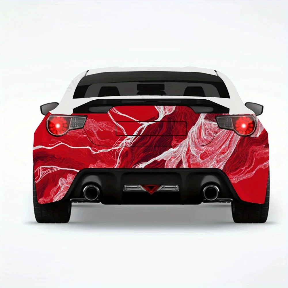 Красно-белые абстрактные струящиеся линииКрасно-белые абстрактные струящиеся линии, виниловая наклейка для задней части автомобиля, водонепроницаемая самоклеящаяся виниловая наклейка 
Красно-белые абстрактные струящиеся линииКрасно-белые абстрактные струящиеся линии, виниловая наклейка для задней части автомобиля, водонепроницаемая самоклеящаяся виниловая наклейка