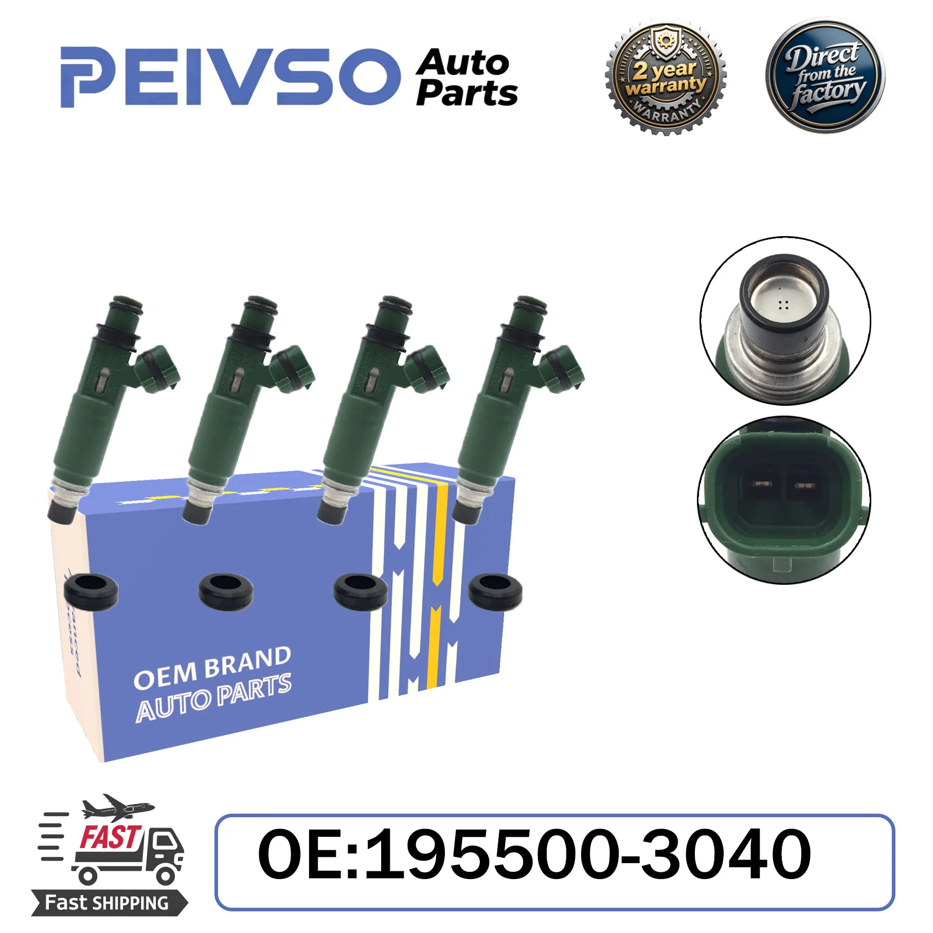 4pcs High-Quality 195500-3040 1955003040 Fuel Injector nozzle For Mazda Protege Kia Sephia 1.8L 1997-1998
4pcs High-Quality 195500-3040 1955003040 Fuel Injector nozzle For Mazda Protege Kia Sephia 1.8L 1997-1998