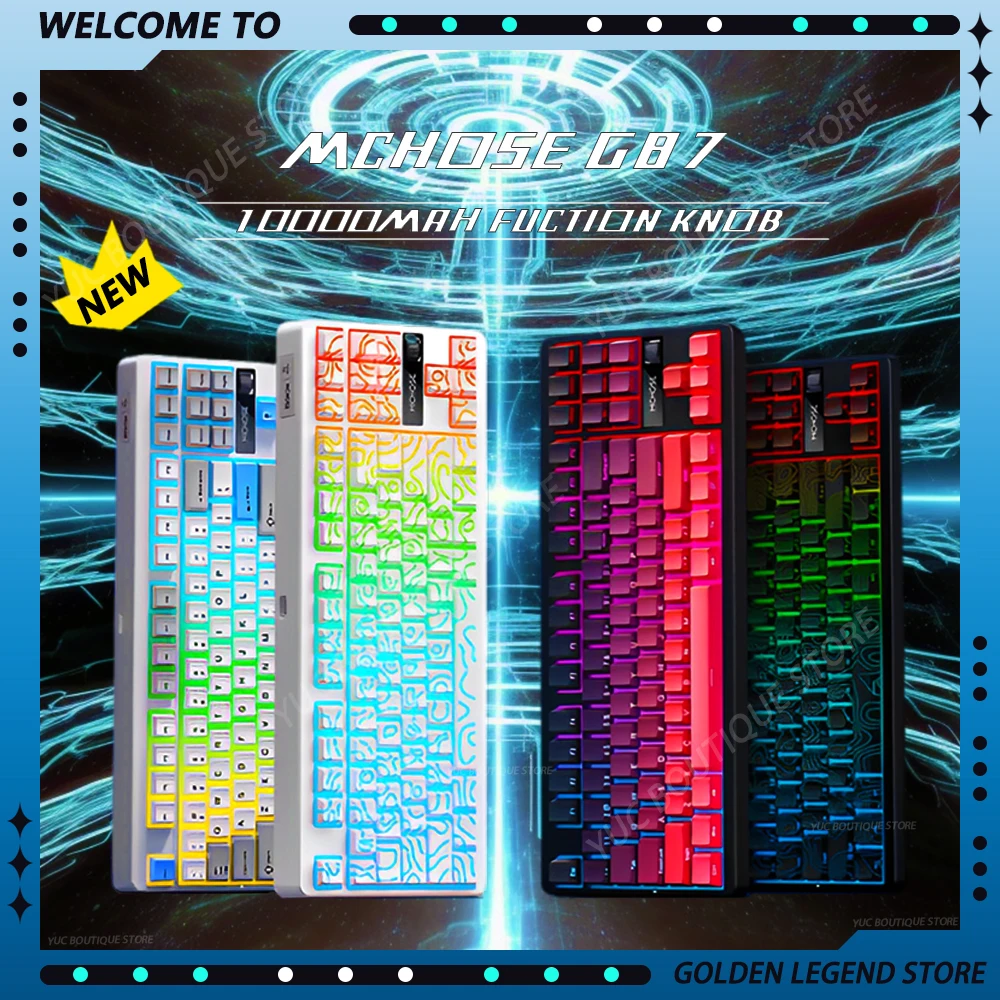 MCHOSE G87 Wireless Gaming E-sport Mechanical Keyboard 3-Mode Bluetooth Gasket Structure Hot Swap Knob Customized Pc Keyboard
MCHOSE G87 Wireless Gaming E-sport Mechanical Keyboard 3-Mode Bluetooth Gasket Structure Hot Swap Knob Customized Pc Keyboard