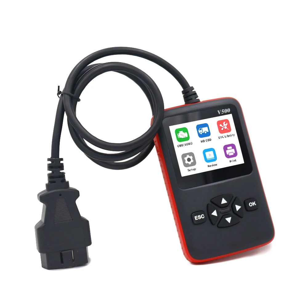 Truck V500 OBD Advanced Handheld Diagnostic Scanner 12V 24V OBD2 Vehicles Engine Code Scanner OBD11 Code Reader
Truck V500 OBD Advanced Handheld Diagnostic Scanner 12V 24V OBD2 Vehicles Engine Code Scanner OBD11 Code Reader