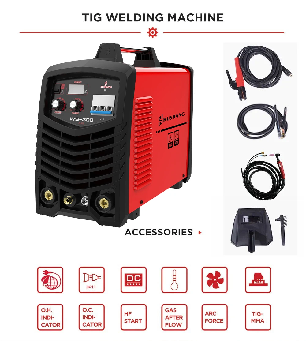380V Industrial Soldar Tig High Frequency Mosfet Dc Argon Arc Mma 2 in 1 Soldadora Tig Welding Machine Tig Welders 300
380V Industrial Soldar Tig High Frequency Mosfet Dc Argon Arc Mma 2 in 1 Soldadora Tig Welding Machine Tig Welders 300