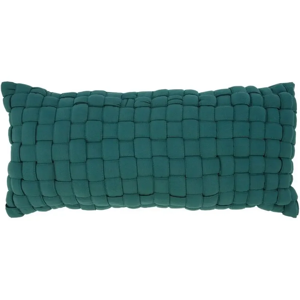 Green Woven Hammock Pillow with Forest Green Accents
Green Woven Hammock Pillow with Forest Green Accents