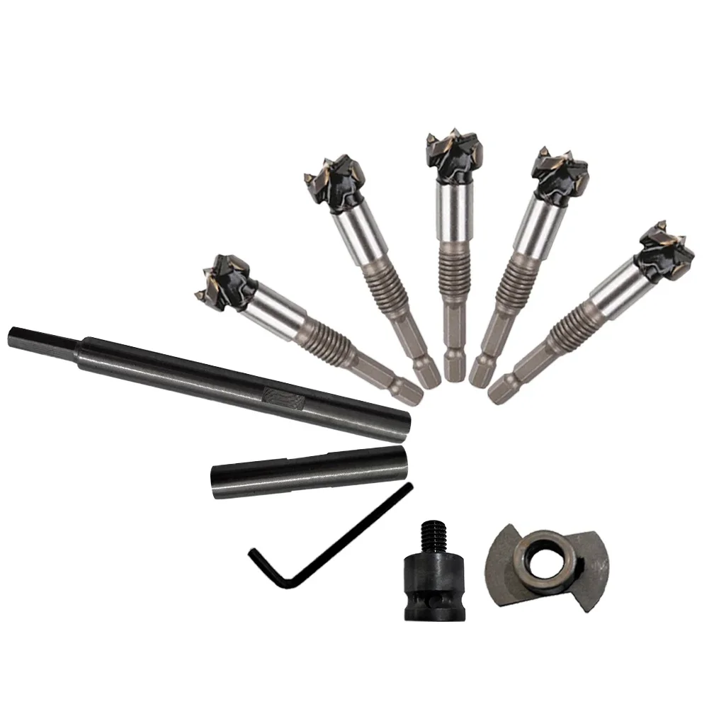 This Complete Wooden Drilling Package Contains A Total Of Ten Pieces Including An Adapter And Useful Extensions
This Complete Wooden Drilling Package Contains A Total Of Ten Pieces Including An Adapter And Useful Extensions