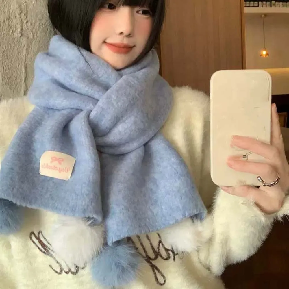 Большой шерстяной шарф с шариком, антихолодный мягкий длинный утолщенный шейный платок, классический зимний теплый шарф с бантом, зимний зимний шарф
Большой шерстяной шарф с шариком, антихолодный мягкий длинный утолщенный шейный платок, классический зимний теплый шарф с бантом, зимний зимний шарф