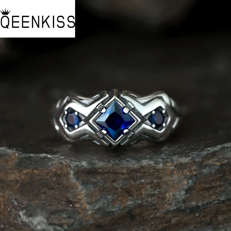 QEENKISS 925 Sterling Silver Vintage Square Blue Rings for Men Birthday Wedding Party Christmas Groom Father Boy Gifts RG7092
QEENKISS 925 Sterling Silver Vintage Square Blue Rings for Men Birthday Wedding Party Christmas Groom Father Boy Gifts RG7092