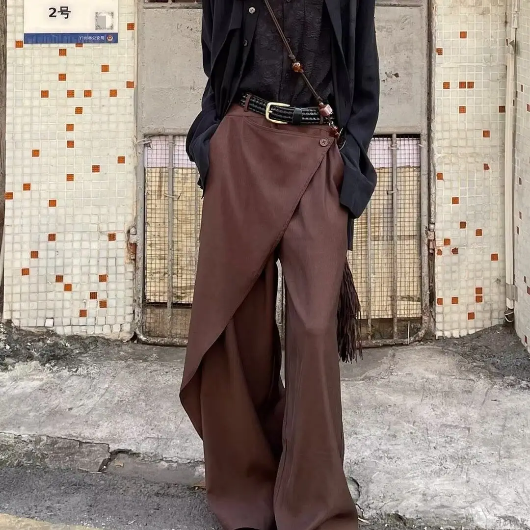 Retro Irregular Niche Cutouts Dark Splicing Show Style Draped Trousers Casual Trousers Trousers Men Women
Retro Irregular Niche Cutouts Dark Splicing Show Style Draped Trousers Casual Trousers Trousers Men Women