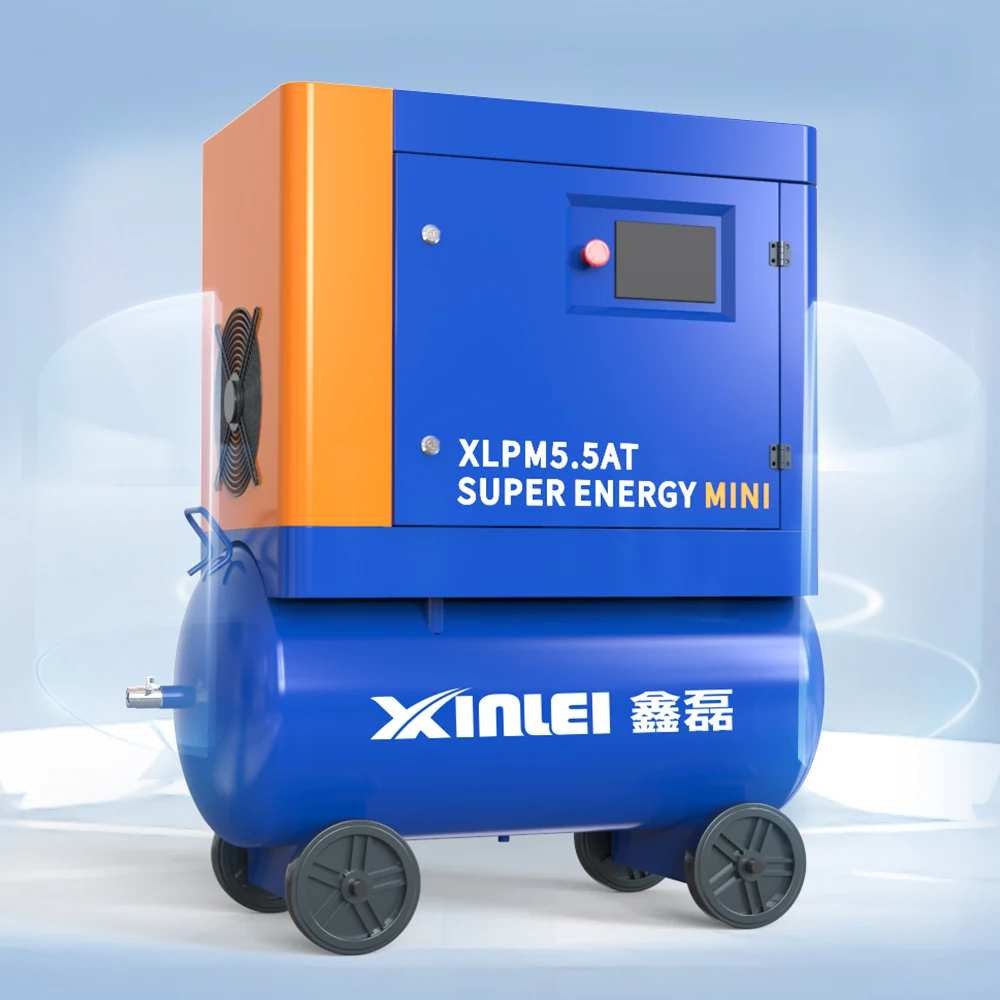 XLPM5.5AT Low Noise High Quality Mini Mobile Type Rotary Screw air Compressor 
XLPM5.5AT Low Noise High Quality Mini Mobile Type Rotary Screw air Compressor
