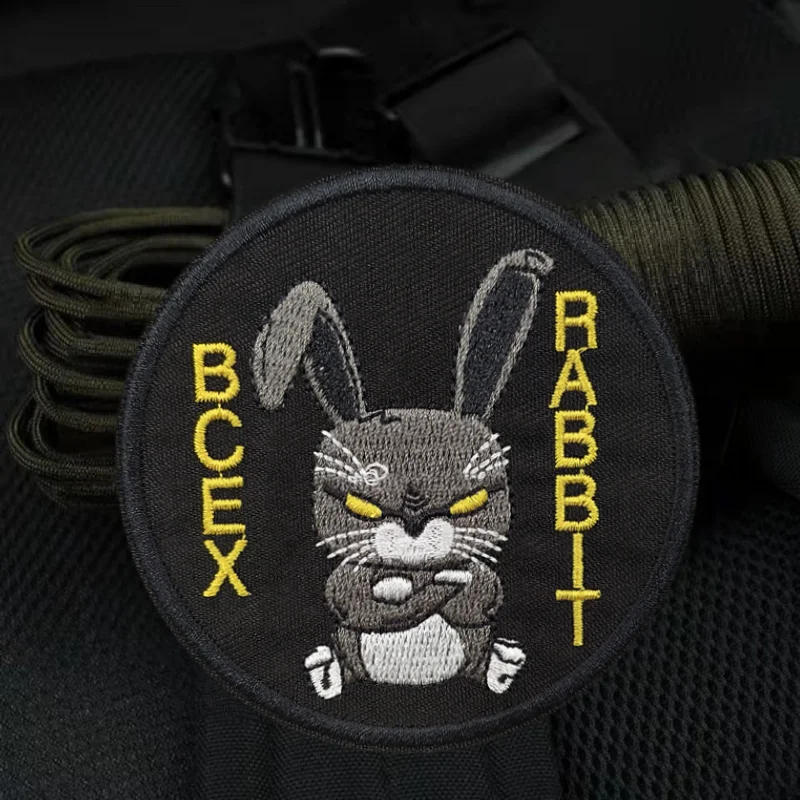Angry Rabbit Embroidery Patch Funny Military Hook&Loop Tactical Morale Badge Backpack Decorative Sticker Patches for Clothing
Angry Rabbit Embroidery Patch Funny Military Hook&Loop Tactical Morale Badge Backpack Decorative Sticker Patches for Clothing