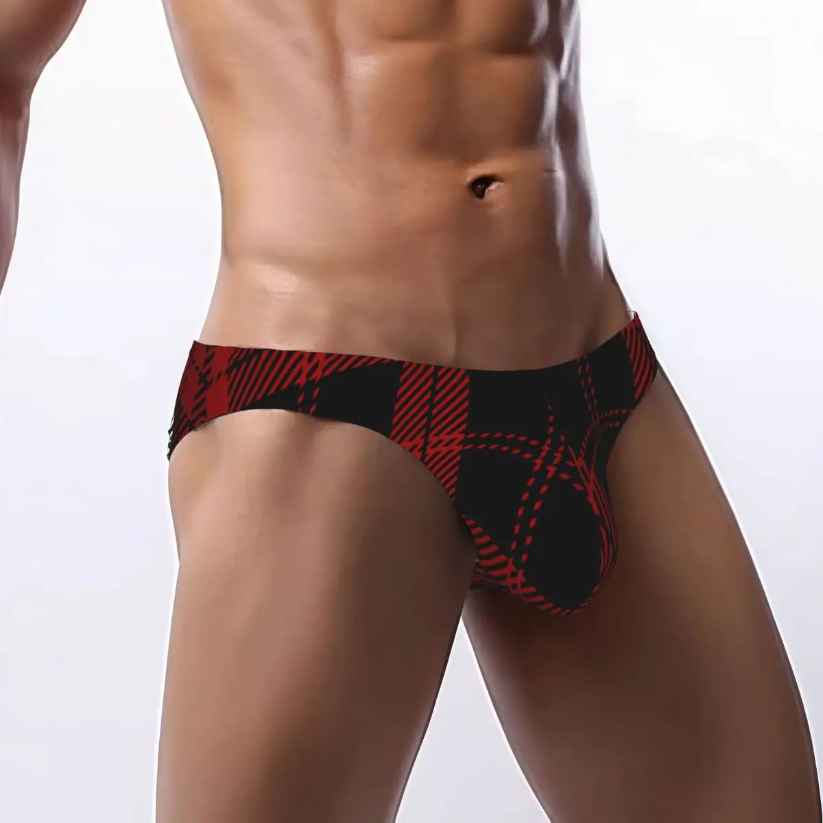 Men's Panties Man Briefs Black And Red Tartan Plaid Scottish Pattern Sexy Underwear Male Bikini Underpants
Men's Panties Man Briefs Black And Red Tartan Plaid Scottish Pattern Sexy Underwear Male Bikini Underpants