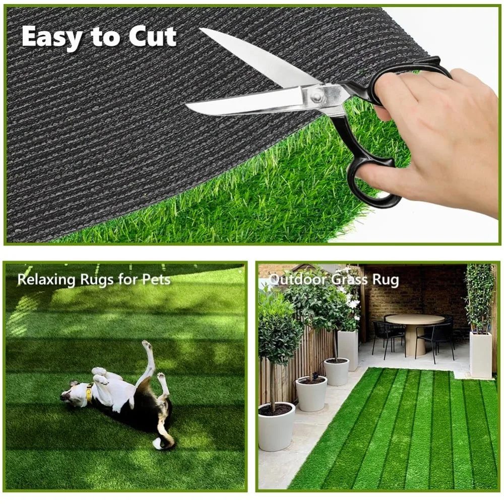 Artificial Grass Outdoor Rug Customized Size Zebra Stripe Runner with Drainage Holes, Customized
Artificial Grass Outdoor Rug Customized Size Zebra Stripe Runner with Drainage Holes, Customized