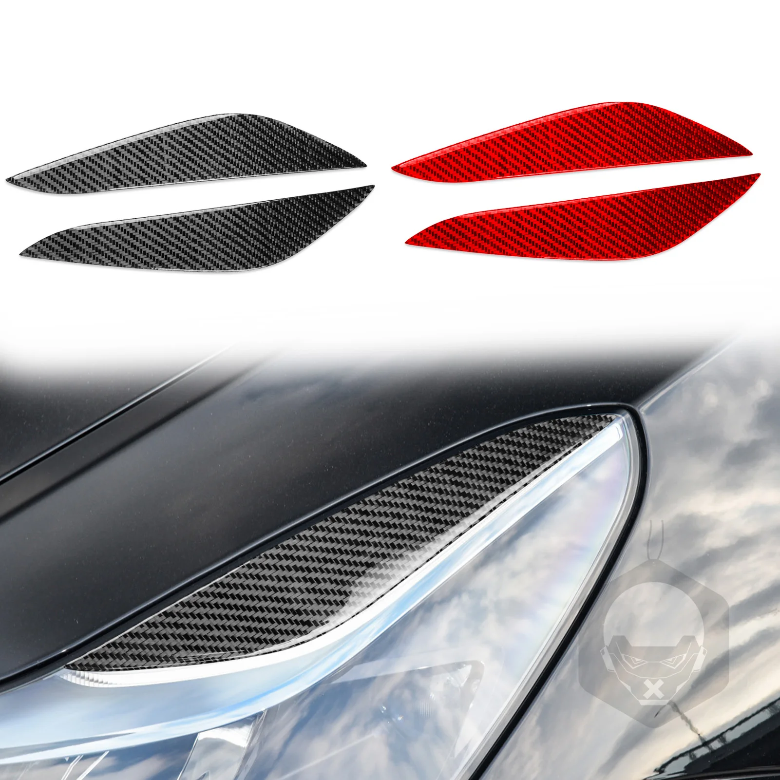 For Tesla Model Y 2020-2023 Model 3 17-22 Refit Carbon Fiber Car Headlight Eyebrow Accessories Trim Sticker
For Tesla Model Y 2020-2023 Model 3 17-22 Refit Carbon Fiber Car Headlight Eyebrow Accessories Trim Sticker