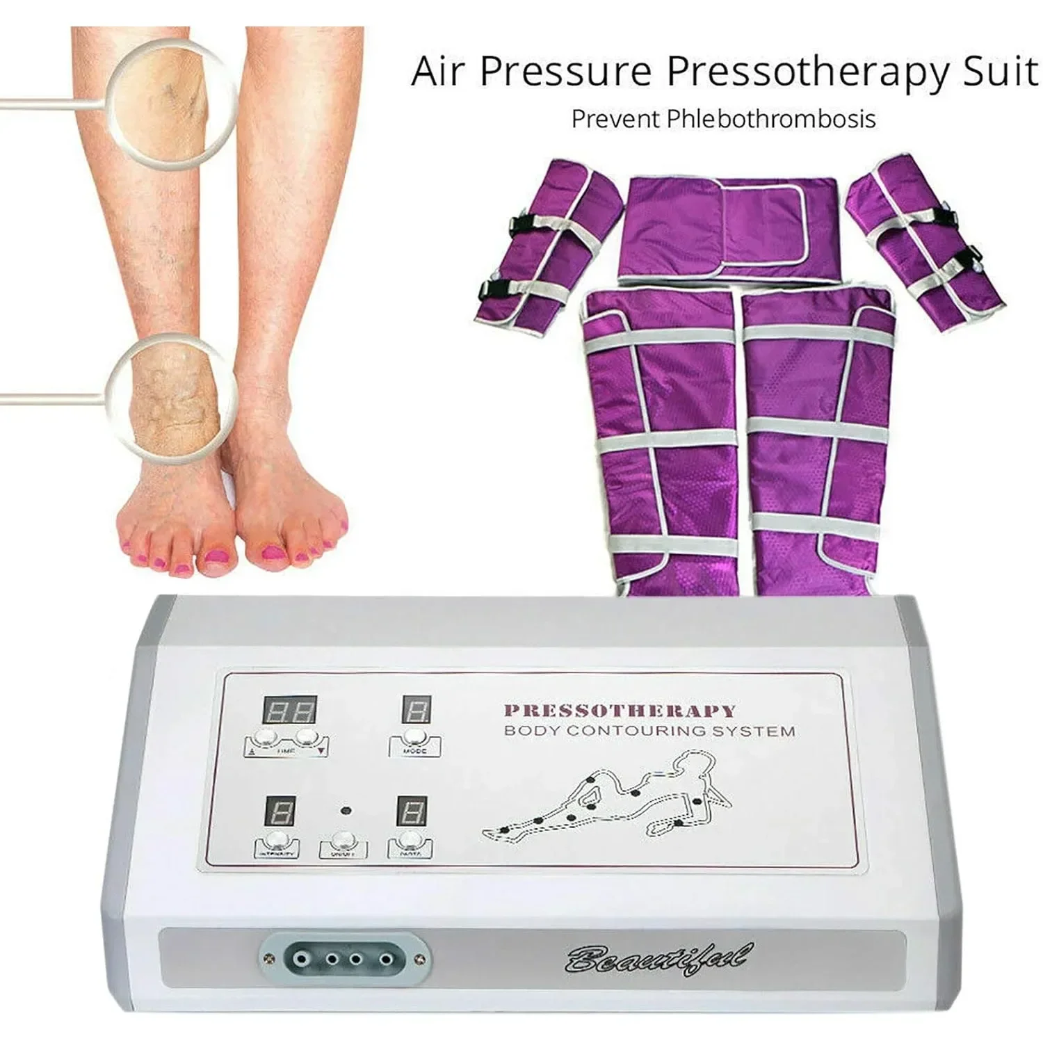 Аппарат для прессотерапии 50 Вт, костюм для коррекции фигуры, массажер для похудения и красоты, настройка времени массажа 0-30 минут
Аппарат для прессотерапии 50 Вт, костюм для коррекции фигуры, массажер для похудения и красоты, настройка времени массажа 0-30 минут